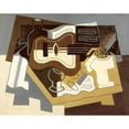 thumbnail image 2 of Gris, Juan 18x15 Gold Ornate Wood Framed with Double Matting Museum Art Print Titled - Guitar with Clarinet, 2 of 4