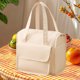thumbnail image 5 of Fiudx Bolsa de Almuerzo Portátil, Diseño de Aluminio Aislante, Abertura Doble Grande, Almacenamiento Compacto con Múltiples Compartimentos, Portátil para Uso En El Trabajo y La Escuela, Asas Ergonómi, 5 of 6