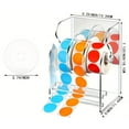 thumbnail image 5 of AOOOWER Multipurpose Sturdy Acrylic Label Dispenser Featuring Three Compartments Designs for Easy Sticker Management Setups, 5 of 6