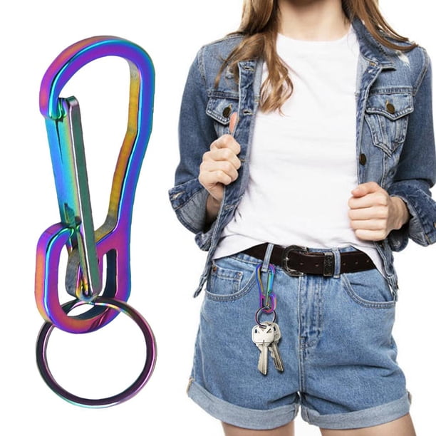 Llavero de acero inoxidable Mosquetón Escalada Cinturón Hebillas Llavero Multi Ndcxsfigh Para Estrenar