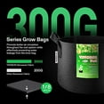thumbnail image 4 of 3/5/10 Gallon Growth Bag, Reinforced Pot, For Gardening, Black, 4 of 7
