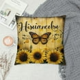 thumbnail image 2 of Nawypu Sunflower Throw Pillow Covers Decorative Fall Pillowcase Faith Love Hope Family Square Pillow Cushion for Couch Sofa Bed Living Room Car Chair(Light Brown,Bright), 2 of 5