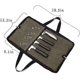 thumbnail image 2 of Kitchen Knife Pouch Empty Knife Case Knife Holder Knife Bag for Work Camping Hiking Picnic (Bag without Knives) Green, 2 of 5