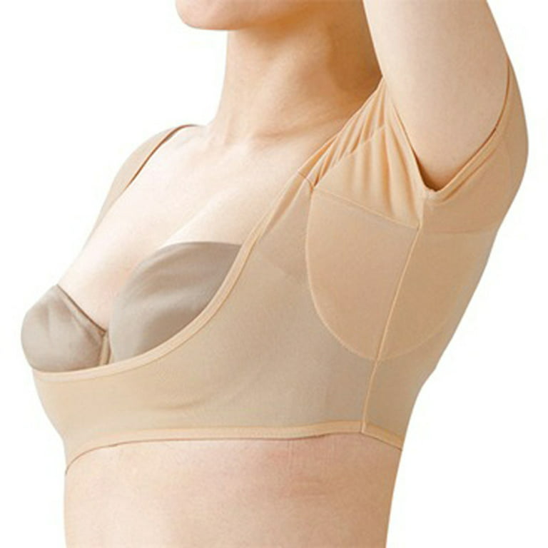 T-shirt Shape Sweat Pads Reusable Washable Underarm Armpit Sweat Shields  For size 36/80 bra people