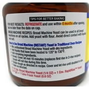 Fleischmanns Bread Machine Yeast, Also Ideal for All Rapid Rise Recipes, Equals 16 Envelopes, 4 oz Jar (Pack of 2)