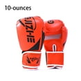 thumbnail image 2 of Youkk Femmes Hommes Gants de Boxe Portatifs Entraînement Pratique Mitaines de Frappe Ajustables Protège-Mains Équipement de Sport Accessoires Orange 10oz, 2 of 3