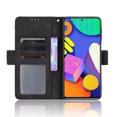 thumbnail image 3 of Case for Samsung Galaxy M62 Cover Adjustable Detachable Card Holder Magnetic closure Leather Wallet Case - Black, 3 of 5