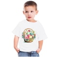 thumbnail image 4 of TIMIFIS T-Shirts Graphiques Garçons Filles Joyeuses Pâques T-Shirts Unisexes Enfants Col Rond Manches Courtes T-Shirts Enfants Mignons Œufs Imprimé Fleur T-Shirt, 11 Ans, 4 of 4