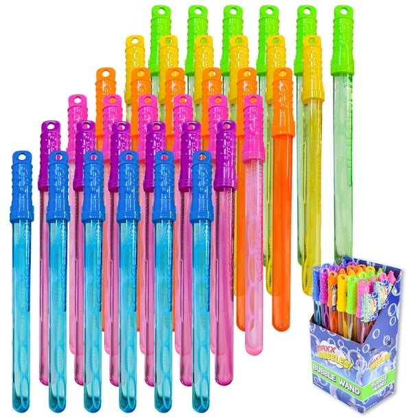 Paquete de 24 burbujas Bubble Wands Sunny Days Entertainment Maxx Bubbles