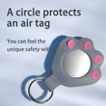 thumbnail image 2 of AWINNER Compatible for AirTag Case Keychain ,Silicone Protective Cover Secure Holder with Key Ring (4 cat Paws), 2 of 8