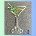 thumbnail image 4 of Shinelab Martini Cocktails Neon Sign, Cocktails Wall Art Light, Martini Bar Wall Decor 01209, 4 of 4
