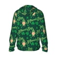 thumbnail image 2 of Goofa St Patrick's Day9 Printed Women's UPF 50+ Sun Protection Hoodie Jacket Lightweight Long Sleeve Sun Shirt for Women with Pocket Hiking Outdoor-, 2 of 9