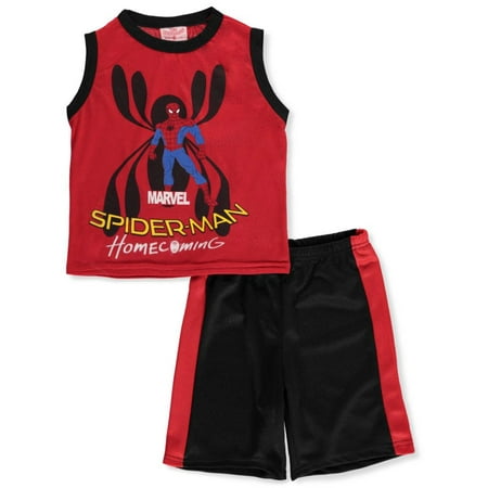 Marvel Spider Man Boys' Sporty Homecoming 2-Piece Shorts Set