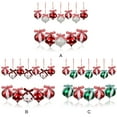 thumbnail image 4 of Christmas Candy Ornament Set – 12pcs Christmas Candy Cane Water Drop Print Shatterproof Candy Balls Hanging Ornaments for Indoor or Outdoor Christmas Tree, 4 of 17