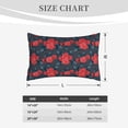 thumbnail image 5 of Haiem Pillowcase for Hair and Skin Queen - Rose Flowers Printed Soft Pillowcase with Envelope Closure-20"x30", 5 of 8