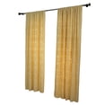 thumbnail image 4 of Better Trends Wedding Ring Collection Loop Design 100 Cotton Curtain Set - Yellow, 4 of 5
