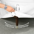 thumbnail image 6 of Lux Decor Collection Bed Skirt, 14” Inch Tailored Drop Easy Fit Full Bed Skirt, Soft Double Brushed Premium Microfiber Bed Skirt - White, 6 of 6