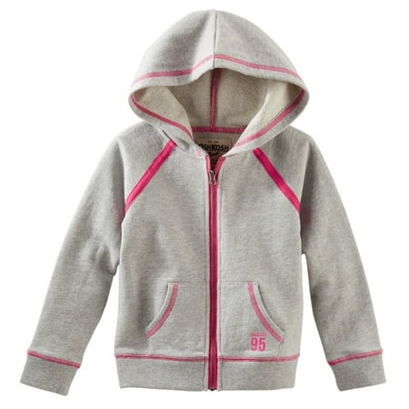 OshKosh Kid Girl Pink Floral Fleece Drawstring Joggers main image 0