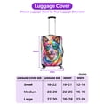 thumbnail image 5 of Hippie Australian Cattle Dog Portrait Watercolor Tie-Dye Vintage Styles Travel Luggage Cover Heeler Lover Gifts Suitcase Dust Protective Decor - 00014, 5 of 5