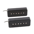 thumbnail image 1 of Paquete de 2 s de guitarra eléctrica barra de jabón P90 s de puente de mástil, color negro Yuyangstore Pastillas de guitarra de barra de jabón, 1 of 8