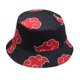 thumbnail image 1 of Anime Naruto Akatsuki Red Cloud Bucket Hat Unisex Hombres Mujeres Fisherman Fisher Beach Sun Cap LingWen 8390613772084, 1 of 1