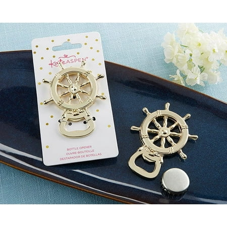 Party Favor Bottle Opener, Kate Aspen Nautical Ship Wheel Beer Opener, Guest Gifts, Party Souvenirs, Decorations for Bridal Showers, Bachelorette Parties, Birthday Parties, Wedding Favors, Set of 96