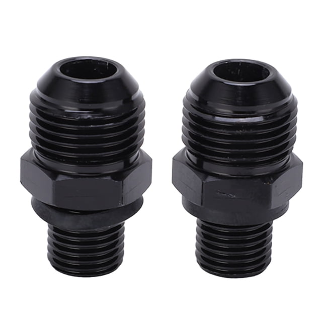 1 par 8ANx1/4NPS aleación de aluminio transmisión enfriador de aceite adaptador reemplazo para GM Turbo 350 400 4L60E 200Rshort Jadeshay A