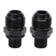 thumbnail image 2 of Transmission Oil Cooler Adapter, Oil Cooler Fitting Aluminium Alloy Sturdy Rustproof High Accuracy 8ANx1/4NPS 1 Pair For Car Accessories, 2 of 8