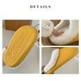 thumbnail image 6 of Fesfesfes Women Slip On Shoes Winter Indoor Soft Soles Cotton Slippers Gooses Eggs Shoes Bedroom Warm Cotton Shoes Plush Slippers Ladies Cotton Slippers 6.5-7(38-39), 6 of 7