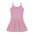 thumbnail image 3 of IEFIEL Kids Girls Spaghetti Straps Backless Ballet Dance Dress V Neck Sleeveless Camisole Leotard Dress, 3 of 5