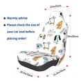 thumbnail image 3 of Honeii Puppy Print Car Seat Cover,Car Interior Covers,Universal Fit Seat Protector, Compatible with Most Cars, SUVs, Trucks, and Vans, 3 of 5