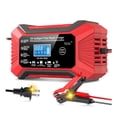 thumbnail image 1 of Cargador de Baterías 12V - Inteligente,Automático,Gotero - para Automóviles,Camiones, Motos y Barcos, US-plug Rojo, 1 of 4