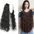 thumbnail image 2 of Perruque Femme 45cm, 55cm, 65cm Cheveux Longs Bouclés en Forme de U Grande Vague Moelleuse une Pièce Y8, 2 of 9