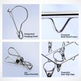 thumbnail image 2 of TORUBIA Clothes Drying Rack with 40 Clips, Stainless Steel Laundry Drying Rack, Baby Hangers, Clothes Hangers for Drying Socks, Drying Towels, Diapers, Bras, Baby Clothes, Underwear, Hat（1 Pack）, 2 of 7