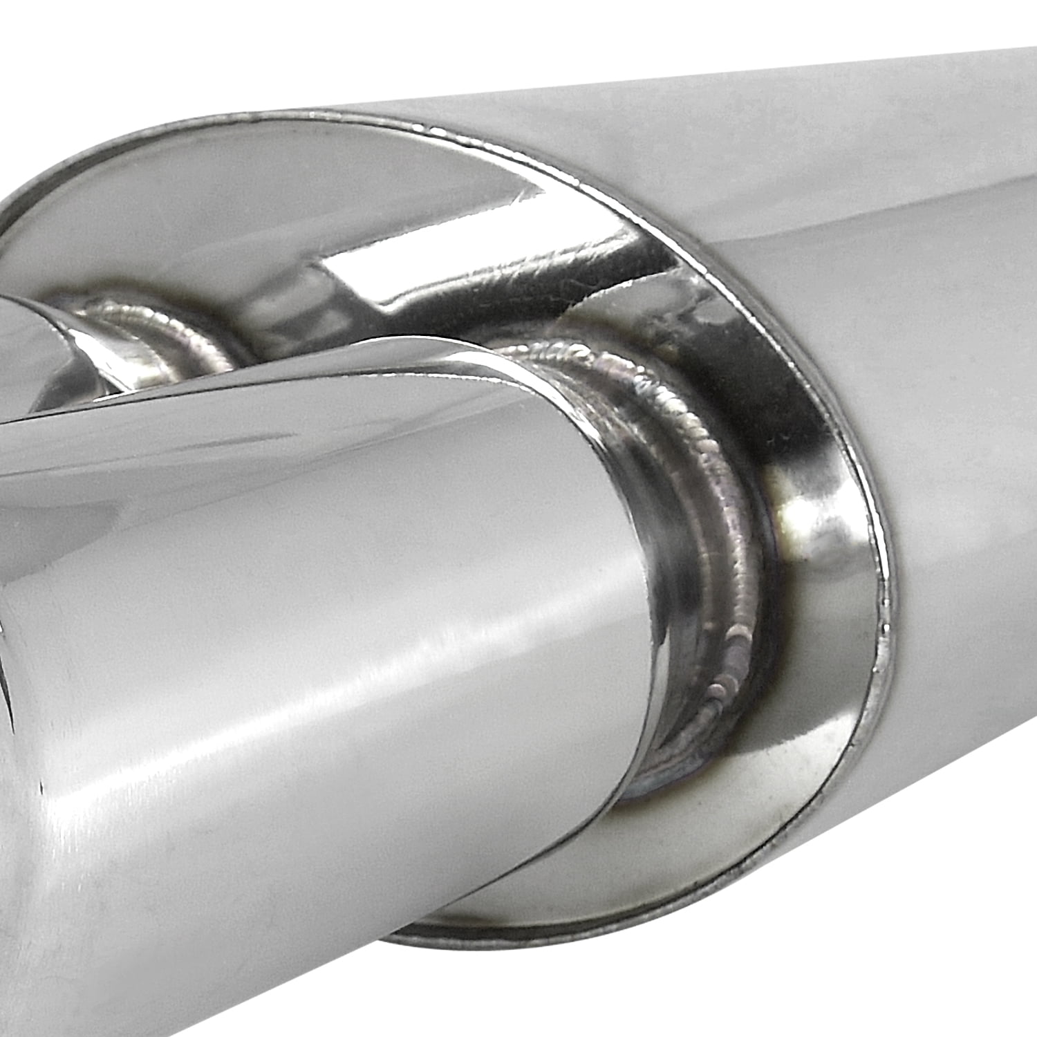 Spec-D Tuning Dual 3" Dtm Titanium Exhaust Muffler Fits select: 2000-2010 CHEVROLET IMPALA, 1997-2010 CHEVROLET MALIBU