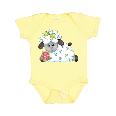 

Inktastic Little Bow Sheep Gift Baby Boy Bodysuit