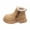 Khaki, variant on LYHao Stylish Girls Boots For Autumn And Winter Children's Short Booties With Warm ,Girls Boots Sizes 8.5 Black(2-2.5 Years)