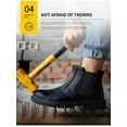 Steel Toe Work Boots for Men Women Leather Safety Shoes Waterproof