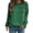 Green, variant on Hoodies For Women Women Halloween Sweatshirt Season Embroidered Crewneck Fall Long Sleeve Pullover Tops Graphic Design Brown