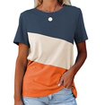 thumbnail image 2 of Camiseta de cuello redondo, camiseta de cuello redondo para mujer, camisa de manga corta informal, manga corta, máxima confiabilidad, 2 of 6