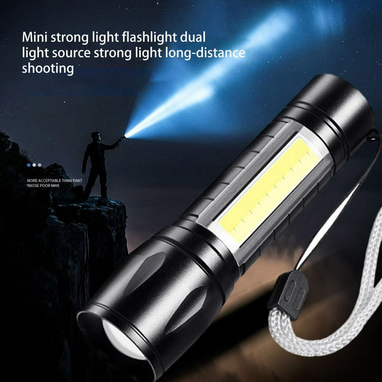 Ultra Bright Rechargeable LED Flashlight with 1000 Lumens, Zoomable, 4  Modes, IPX6 Waterproof for Outdoor Night Activities and Emergency Use