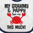 thumbnail image 4 of Inktastic Grammy and Pappy Love Me Boys or Girls Baby Bib, 4 of 4