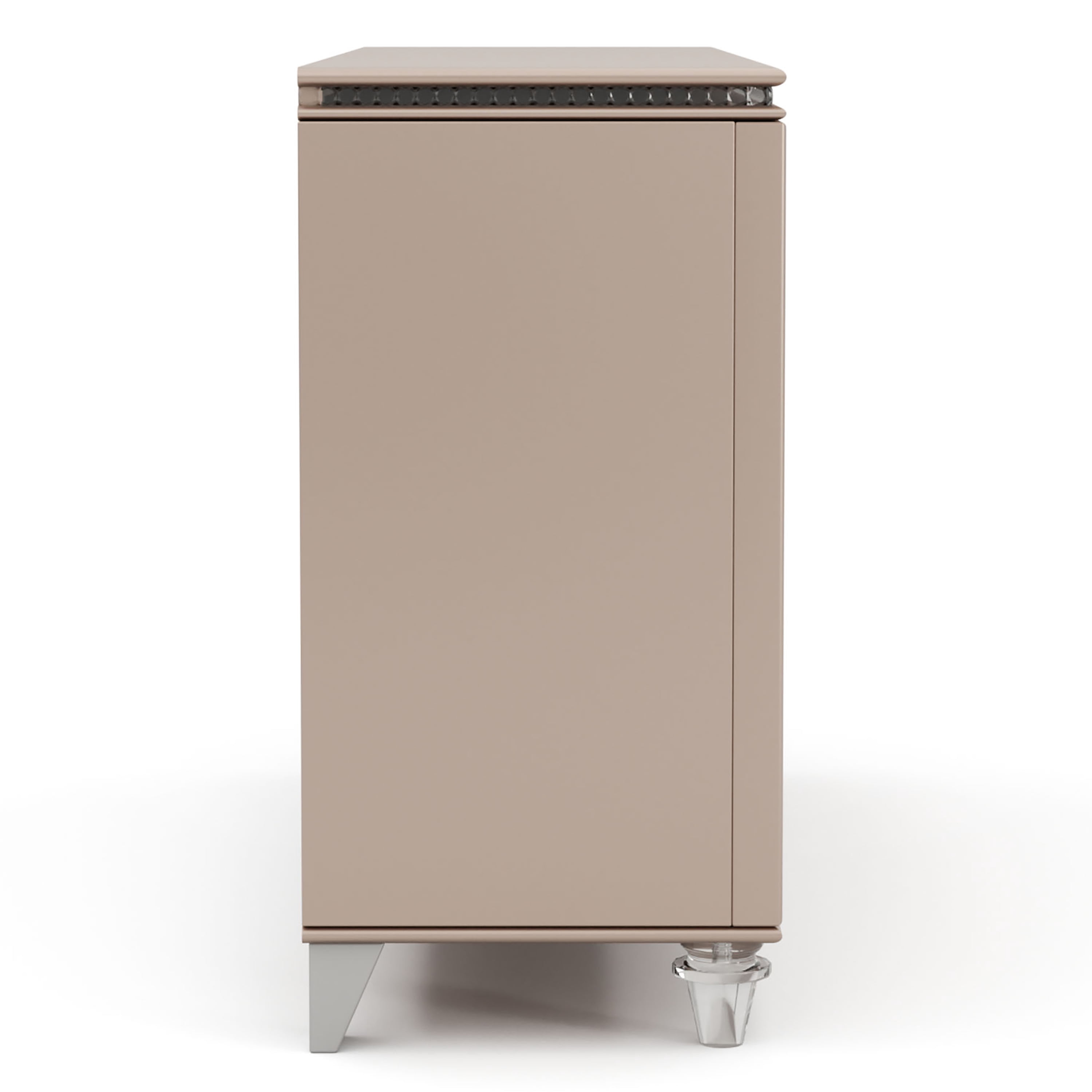 Furniture of America San Angelo Adult Modern 6-Drawer Dresser, Rose Gold