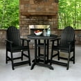 thumbnail image 2 of Highwood's 36" Round 3-pc Hamilton Dining Set - Counter Height, Outdoor, Eco-friendly, Synthetic Wood, 2 of 10