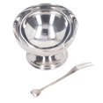 thumbnail image 1 of Copa De Helado, Tazón De Postre De Acero Inoxidable Tazón De Budín Ensalada De Helado Para Tazones De Sabor A Tazón De Sabor Con Horquilla, Taz De Budingurt Recipiente De, 1 of 7