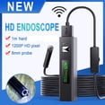thumbnail image 1 of Binmer 8mm Lens Android Endoscope Camera Adjastable 8 LEDs 1m Inspection Video Camera Snake Borescope Tube, 1 of 9