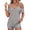 Gray #5, variant on Cold Shoulder Tops Woman Solid V Neck Shirts 2026 Summer Ruffle Short Sleeve Casual Low Back T Shirts Flutter Knot Strap Basic Lightweight Tees Green 2XL