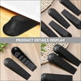 thumbnail image 2 of FRCOLOR 10pcs Plastic Door Stoppers for Home Use Black Safeguards Against Slamming Doors, 2 of 10