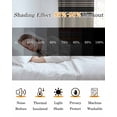 thumbnail image 5 of Brown Blue Striped Blackout Curtains for Bedroom Living Room Darkening Curtains 63 Inches Long Farmhouse Vintage Stripe Window Curtain 2 Panels Set Insulated Window Treatment Grommet Drapes 42"x63", 5 of 9