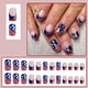 thumbnail image 1 of Uñas Cortas Brillantes con Forma de Corazón para El Día de La Independencia (24 Unidades) | Lunares Rojos y Blancos | Material Acrílico | Fácil de Usar | Kit de Decoración de Uñas para San Valentín c, 1 of 7